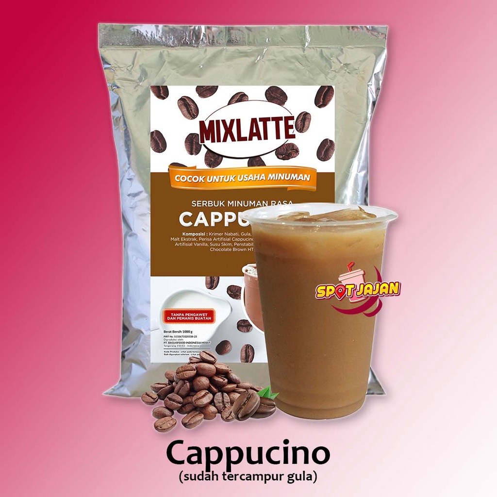 

MIXLATTE Cappucino 1 kg Bubuk Minuman Dengan Gula / Serbuk Instan Rasa Kopi