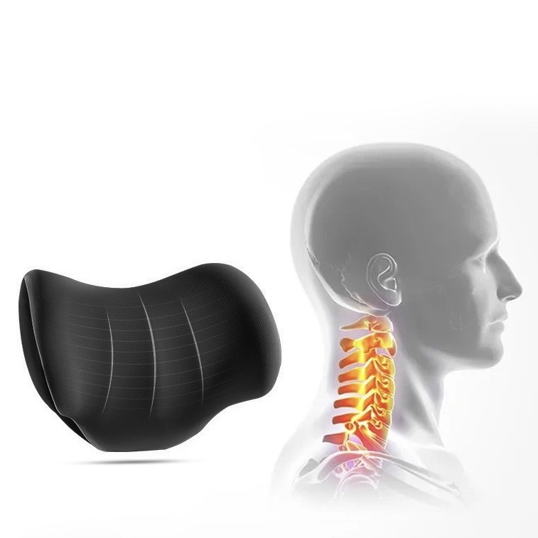 Bantal Mobil Memory Foam Neck Pillow Cervical Lumbar Support Car Headrest Back Pad Bantal Punggung Aksesoris Interior Mobil Kantor