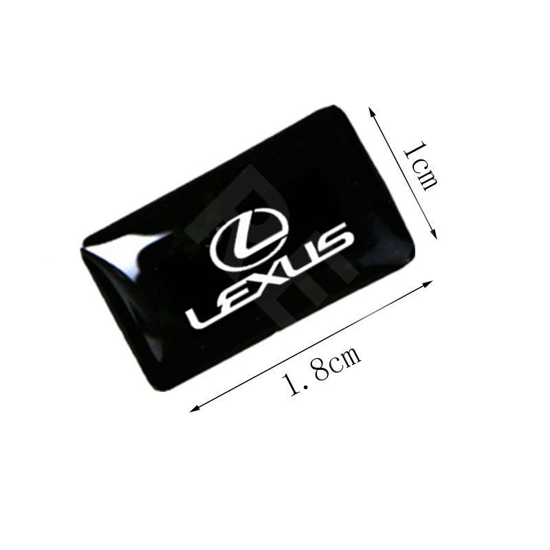 10pcs 3D Stiker Mobil Setir Pintu Jendela Saklar Tombol Lencana Dekorasi Aksesoris Mobil Untuk Lexus rx 570 RX300 LX570 CT200H NX250 RX350 LX470 IS NX ES