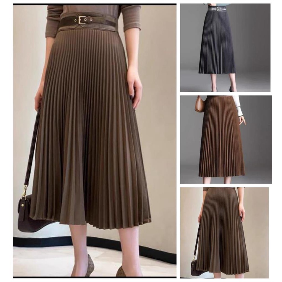 ROK PLISKET SUEDE PREMIUM BAHAN PREMIUM BANGKOK BKK,3969