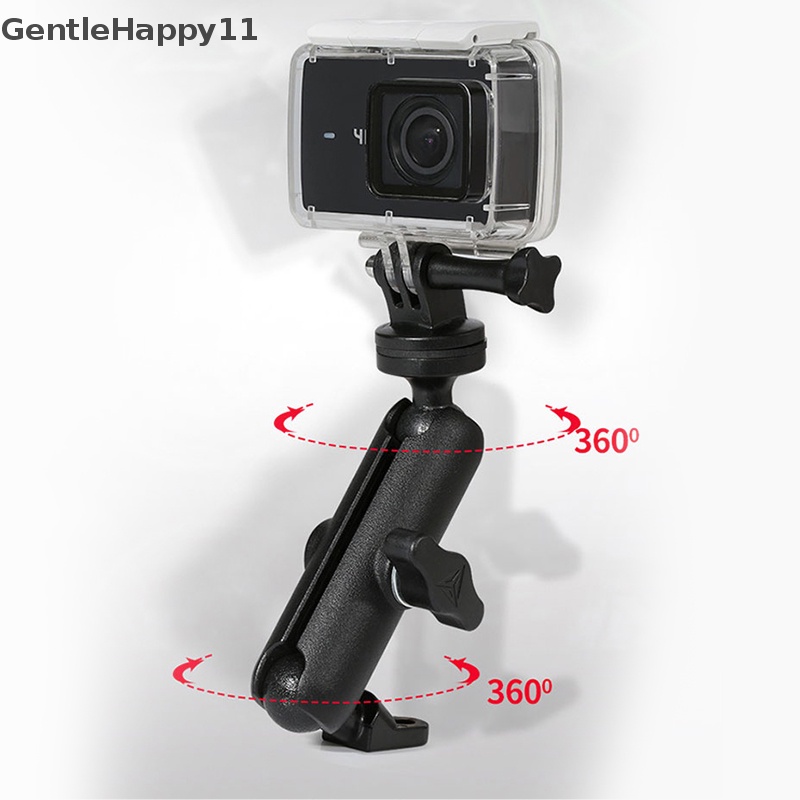 Gentlehappy Motor Sepeda Camera Holder Stang Mirror Mount Untuk GoPro Hero id