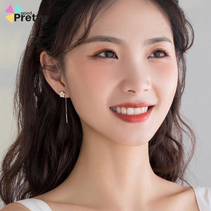 Pure silver elk candle earchain simple lovely earrings Girl Jewelry Gift S925 - PD