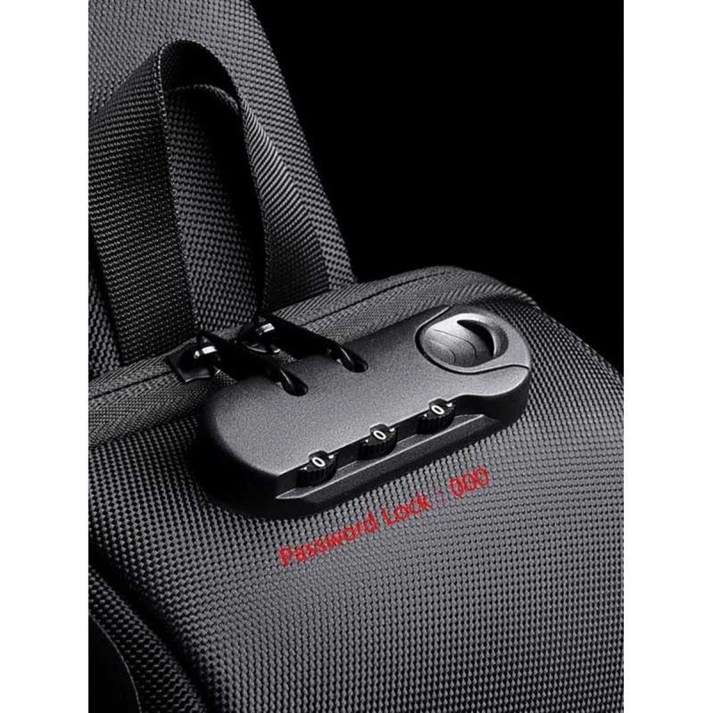 WEIXIER Tas Selempang Pria Anti Maling with USB Port