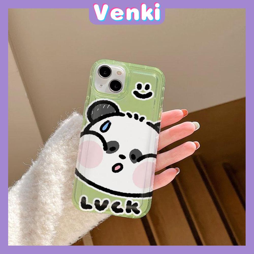 VENKI - For iPhone 11 Case Clear Phone Case TPU Soft Case Airbag Shockproof Protection Camera Cute Big Face Panda Compatible with iPhone 14 13 Pro Max iPhone 12 Pro Max XR XS 7 8