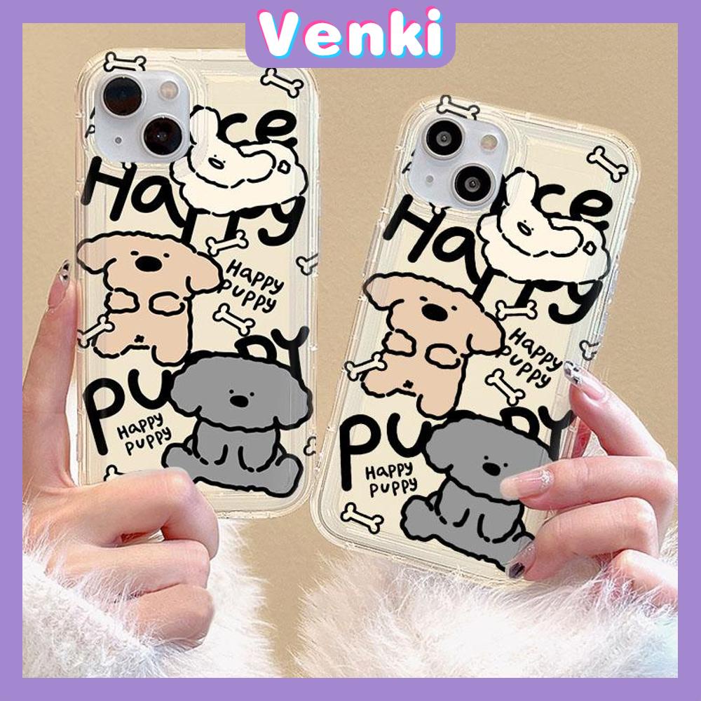 VENKI - For iPhone 11 Case Clear Phone Case TPU Soft Case Airbag Shockproof Protection Camera Cute Multi Shape Dog Compatible with iPhone 14 13 Pro Max iPhone 12 Pro Max XR XS 7 8