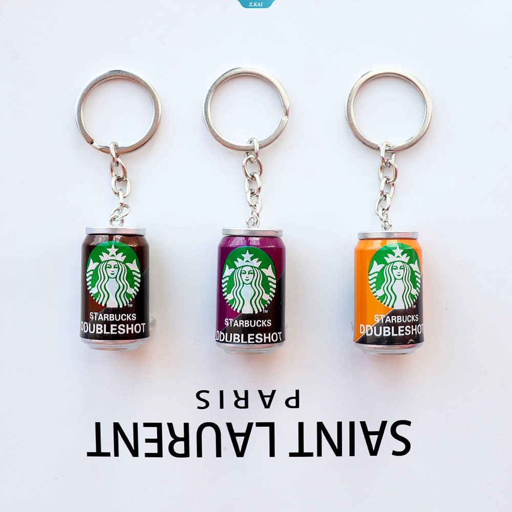 Simulasi Kreatif Mini Coke Kopi Kaleng Gantungan Kuncipendant Keyring Badge Perhiasan Aksesoris Hadiah [ZK]