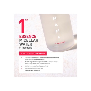 NAMA Bareskin Pure Micellar Water 180ml