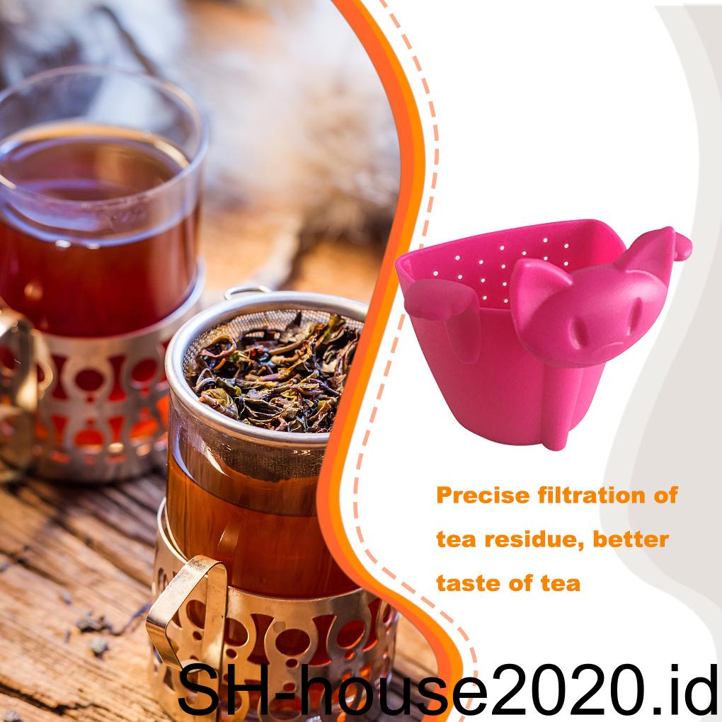 Reusable Tea Infuser Strainer Mug Saringan Gantung Aksesoris Minum Rumah Tangga Peralatan Dapur Aplikasi Lebar