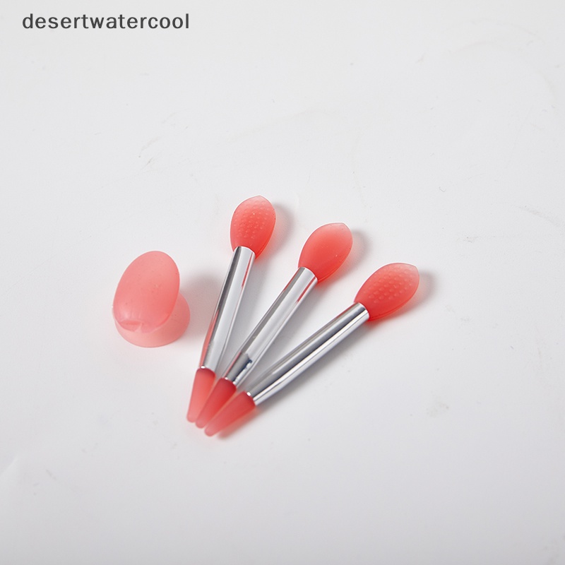 Deid 3PCS Silikon Lip Balms Lip Mask Brush Dengan Sucker Penutup Debu Makeup Brushes Martijn