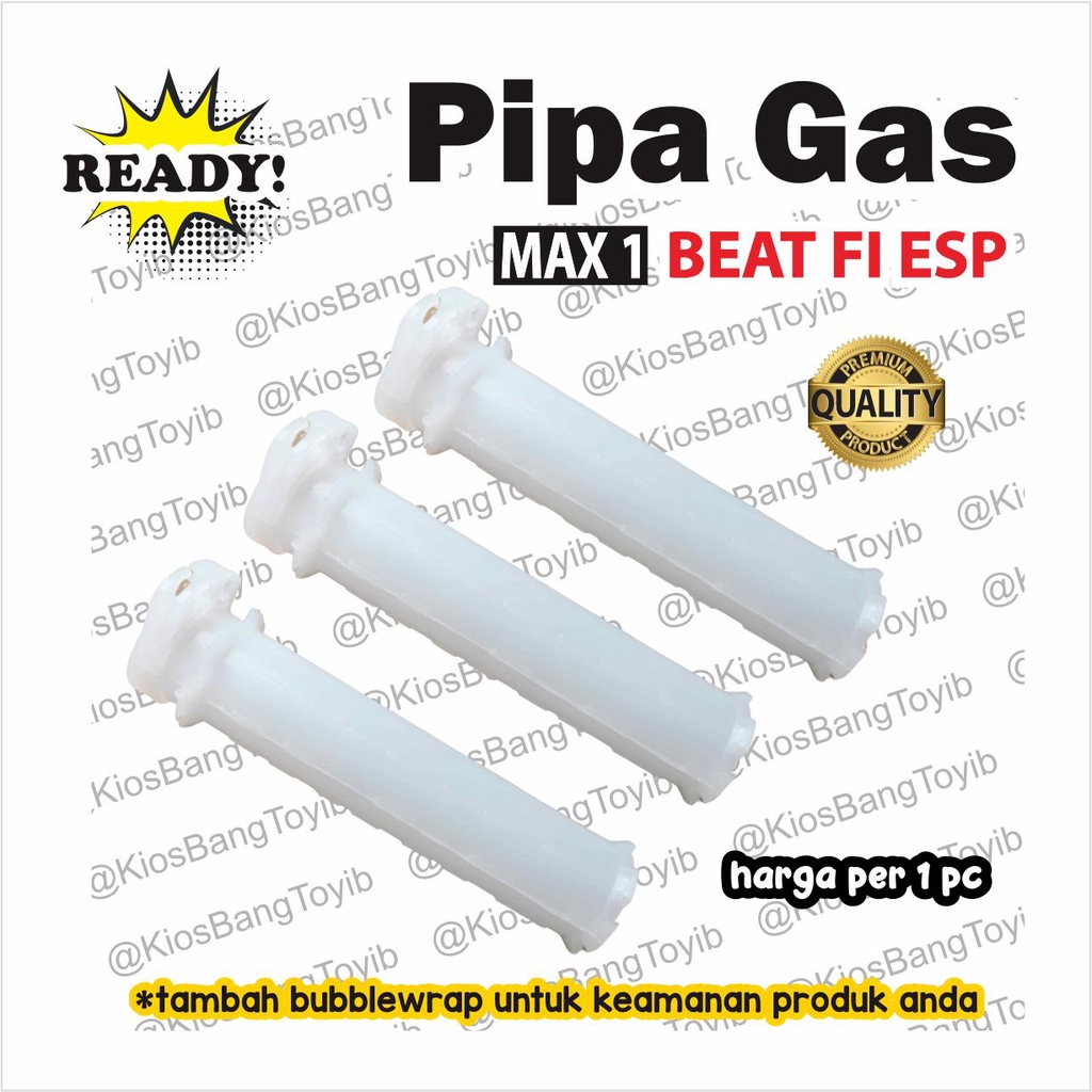 Pipa Gas Only Selongsong Putih Honda BEAT FI (Max1)