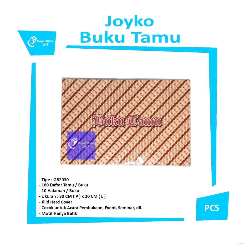 

JOYKO - Buku Tamu Undangan GB-2030 - PCS