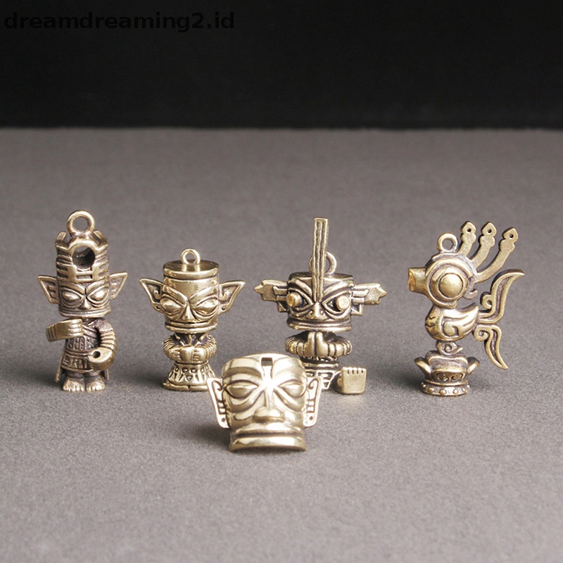 (drea) Ornamen Patung Kuningan Antik Patung Miniatur Dekorasi Desktop Kerajinan Tangan //