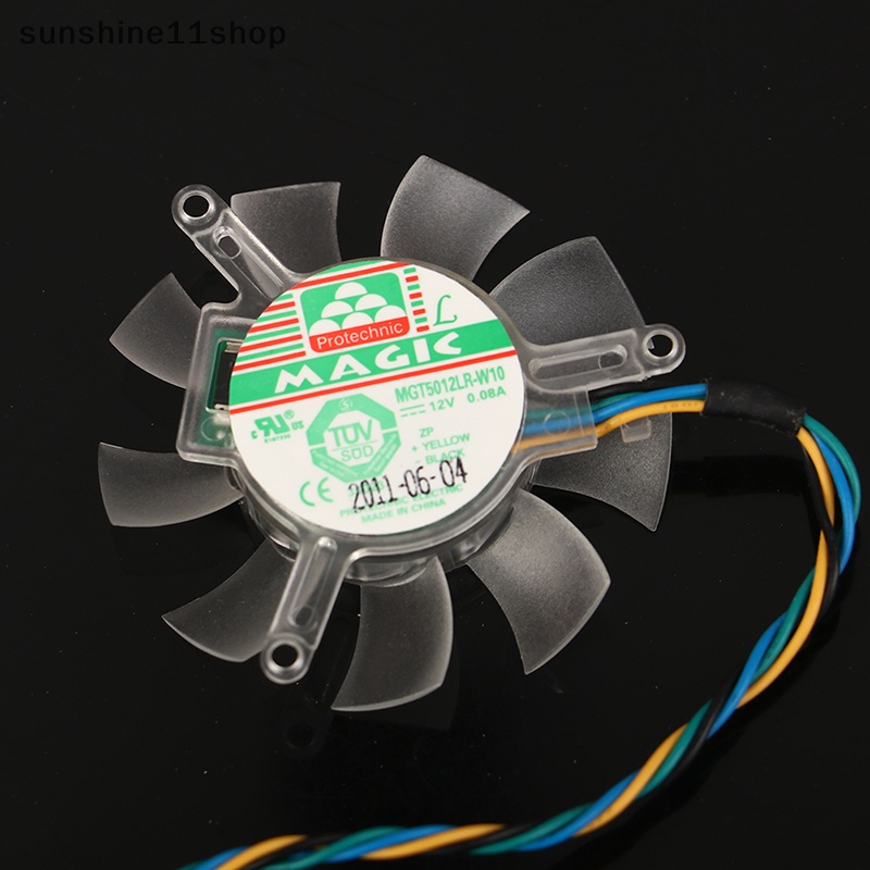 Sho 45MM Kipas Pendingin Lubang Pitch 39mm MGT5012LR-W10 4kawat Tenang Graphics Card Fan N