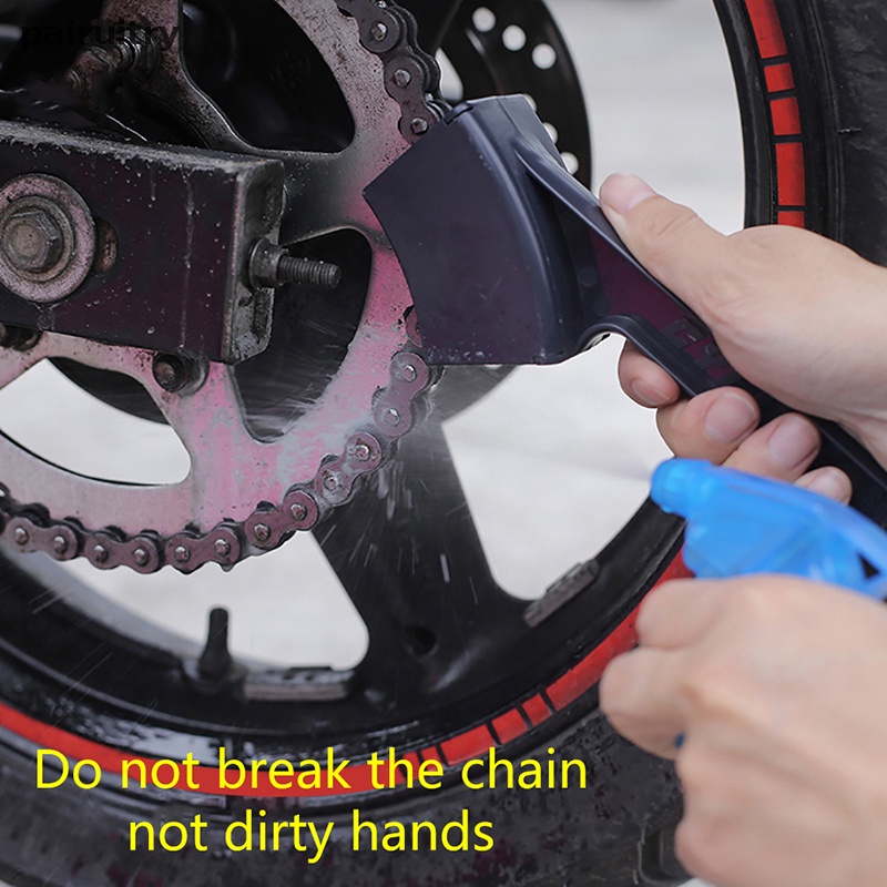 Prt Portable Washing Scrubber Gear Cleaner Sikat Pembersih Rantai Motor Sepeda PRT
