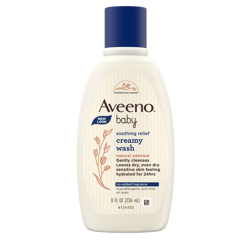 AVEENO BABY Soothing Relief cream - Sabun Mandi &amp; Moisturizing Cream untuk Kulit Sensitif Bayi 140gr