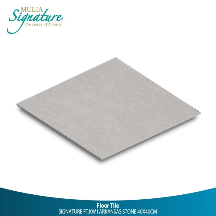 KERAMIK 40X40 ARKANSAS STONE MATT - MULIA TILE