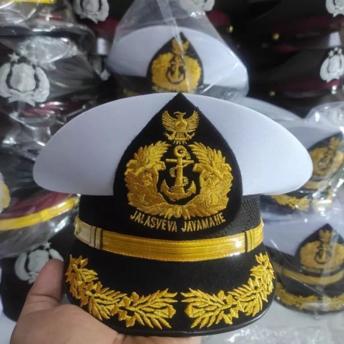 Topi Pet PDU Pamen TNI AL Merek Ciputat