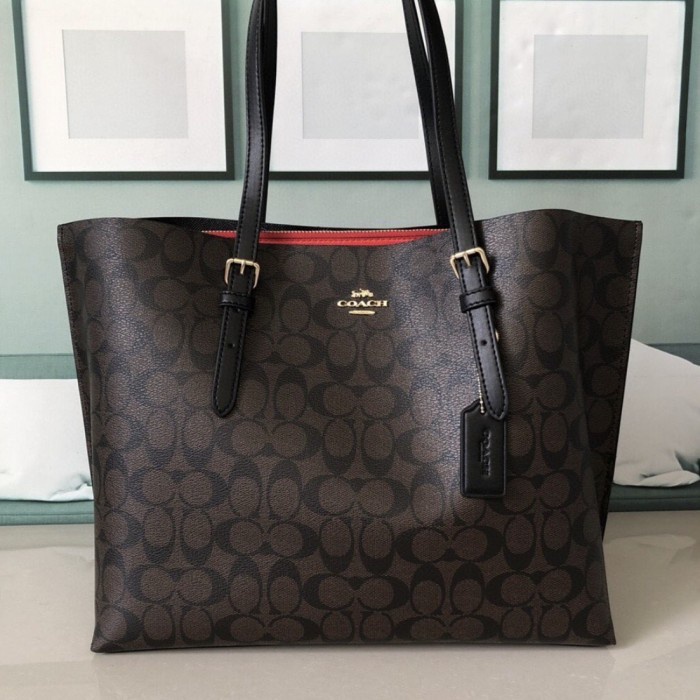 Coach Mollie Tote In Signature Canvas