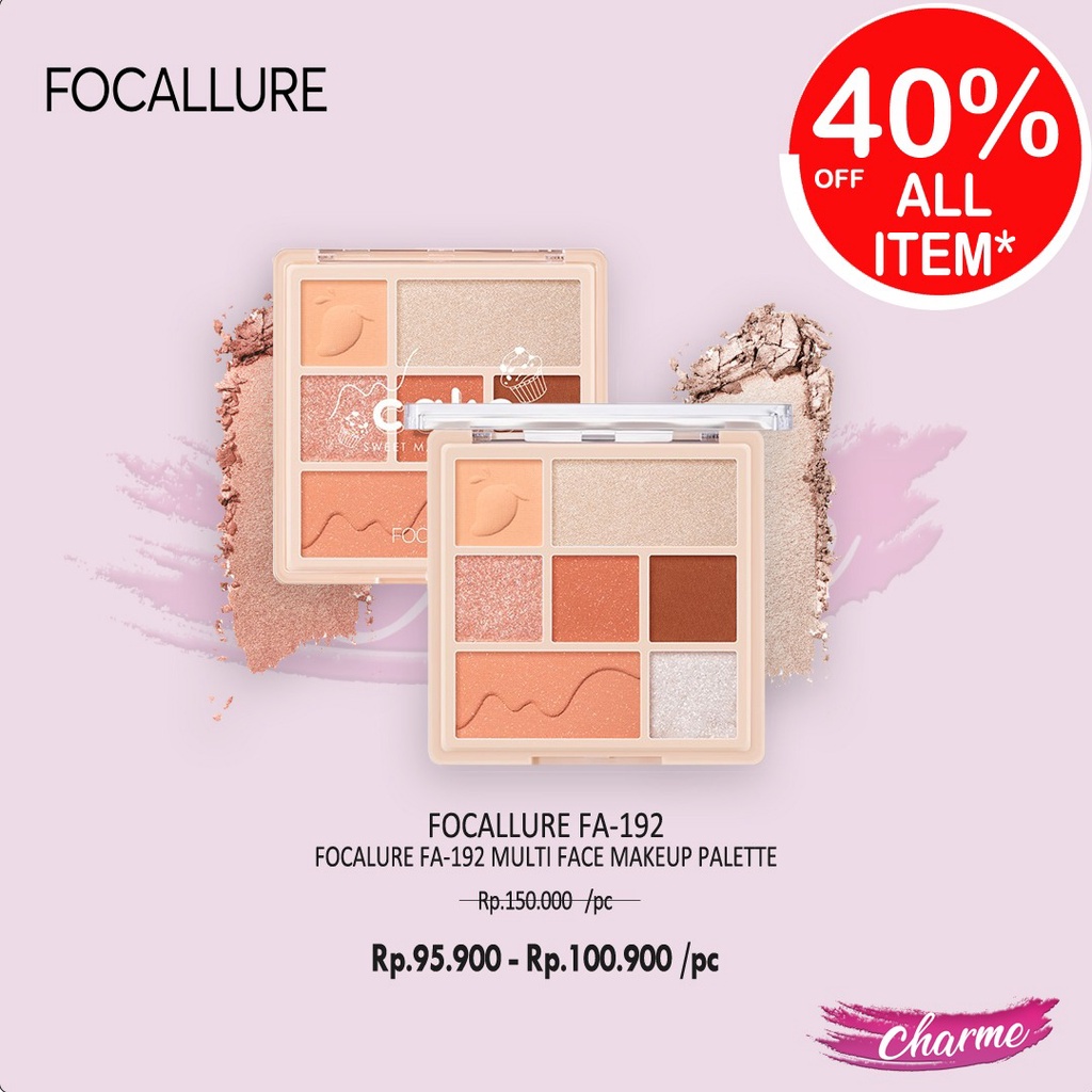 (READY &amp; ORI) FOCALLURE Multi Face Makeup Eyeshadow Highlighter Blush Palette FA 192