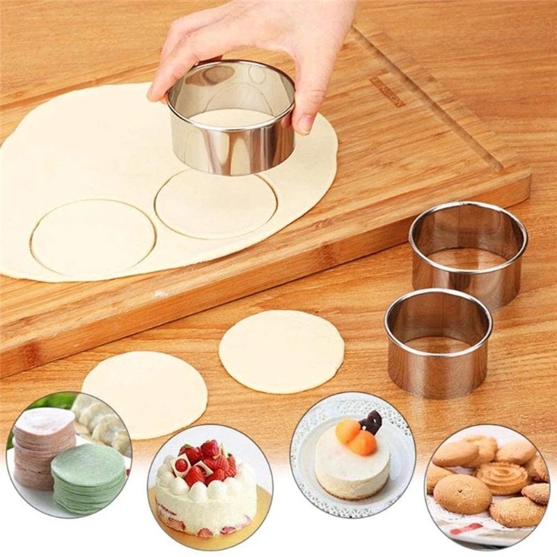 Stainless Steel Dumpling Maker/ Cetakan Pangsit Kulit/Empanadas Metal Alat Penekan Adonan/ Pastry Dapur DIY Aksesoris