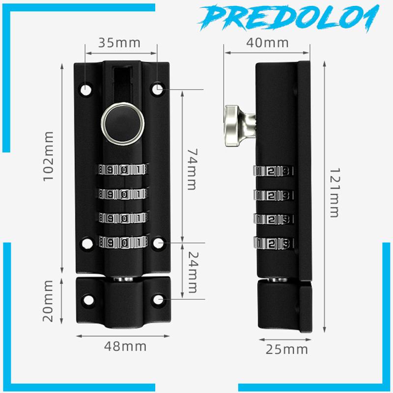 [Predolo1] Baut Pengunci Kombinasi Mechanical Password Lock Sliding Bolt Latch