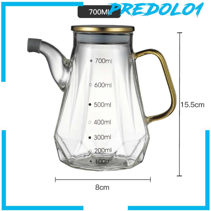 [Predolo1] Botol Minyak Goreng Besar Kaca Oil and Dispenser with Handle and Lid