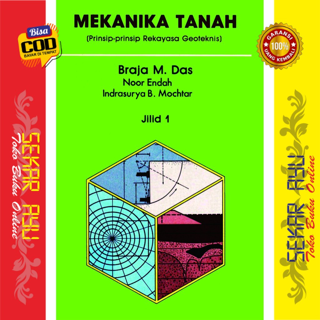 Buku Mekanika Tanah (Prinsip-prinsip Rekayasa Geoteknis) Jilid 1 Braja M | Tersedia