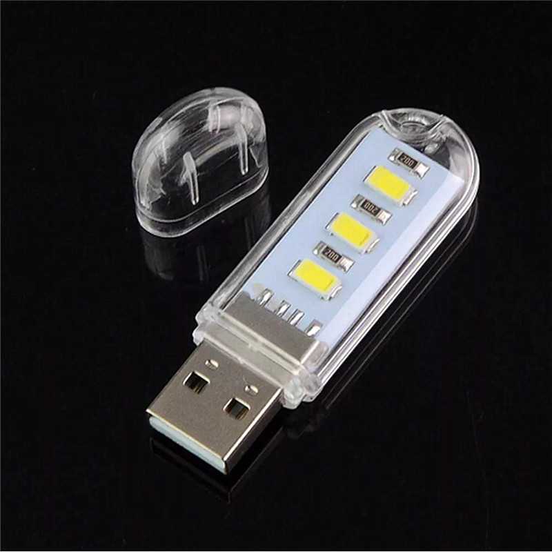 TD - LMP ASMTLED Lampu Baca Mini 3 LED USB Portable SMD5730 0.6W 5V - ASM5730