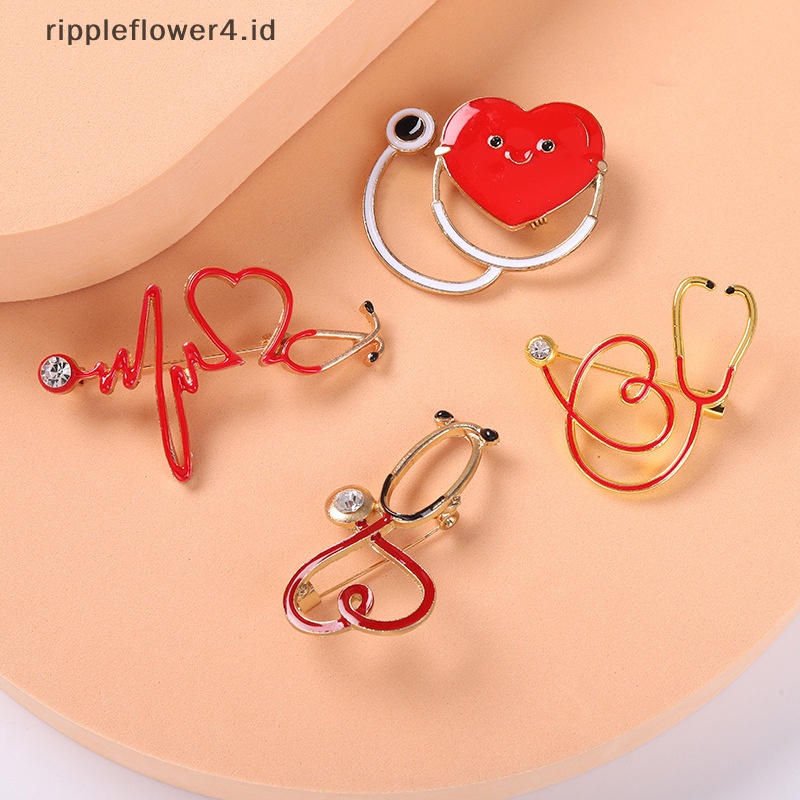 {rippleflower4.id} Kartun Dokter Perawat Bros Dokter Perawat Enamel Pin Kerah Lencana Aksesoris Kartun Dentisit Dokter Fashion Perhiasan Hadiah~