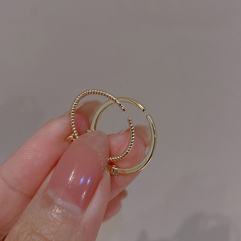 2pcs/set Menenun Kristal Berbentuk Hati Lucu Pernikahan Band Rings Untuk Wanita Warna Emas Pertunangan Perempuan Pesta Ring Hadiah Jewerly