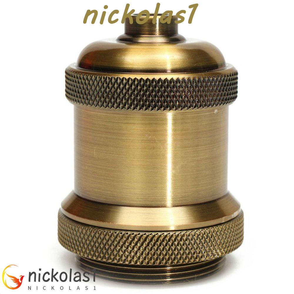 Nickolas1 Stop Kontak Lampu Loft Retro Golden Ulir Sekrup Antik Pendant Light Edison Lights Base