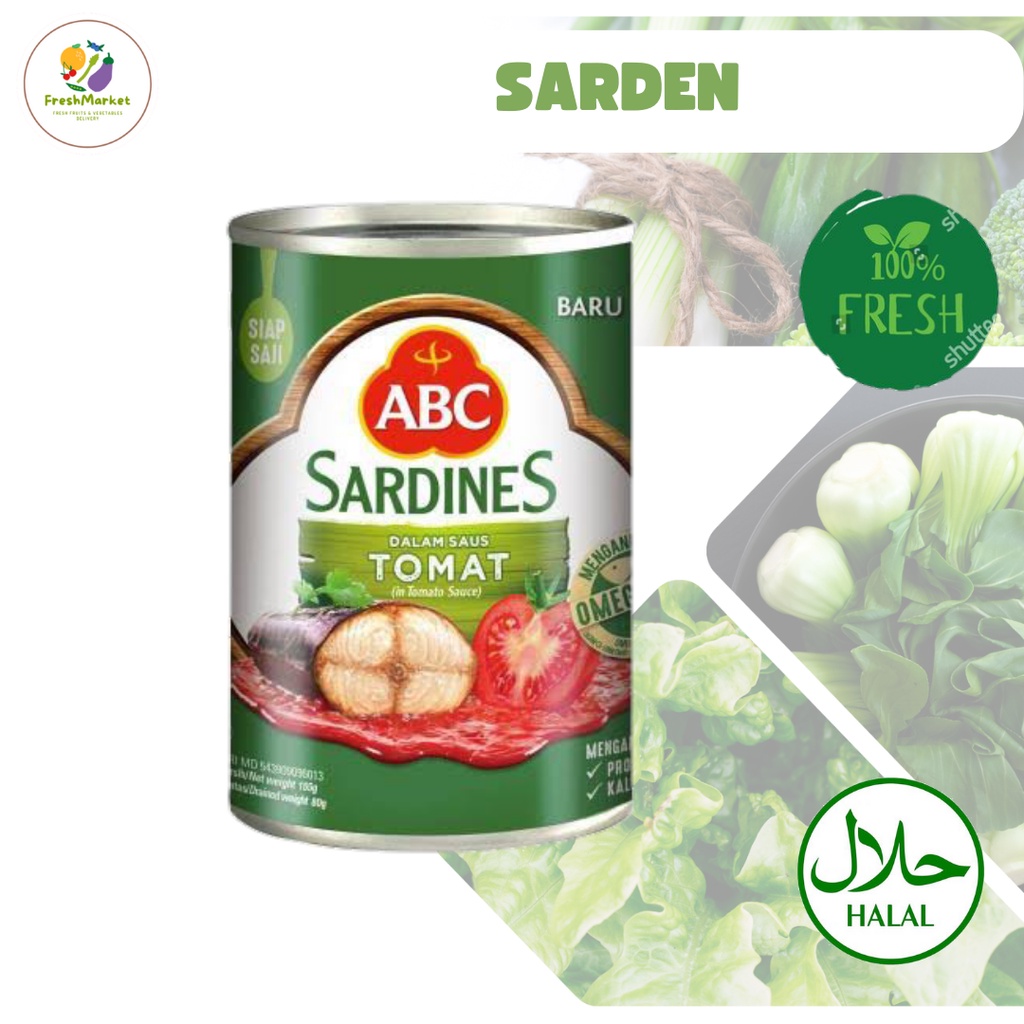 

Sarden ABC Sardines Cabai 425 Gram Freshmarketlampung