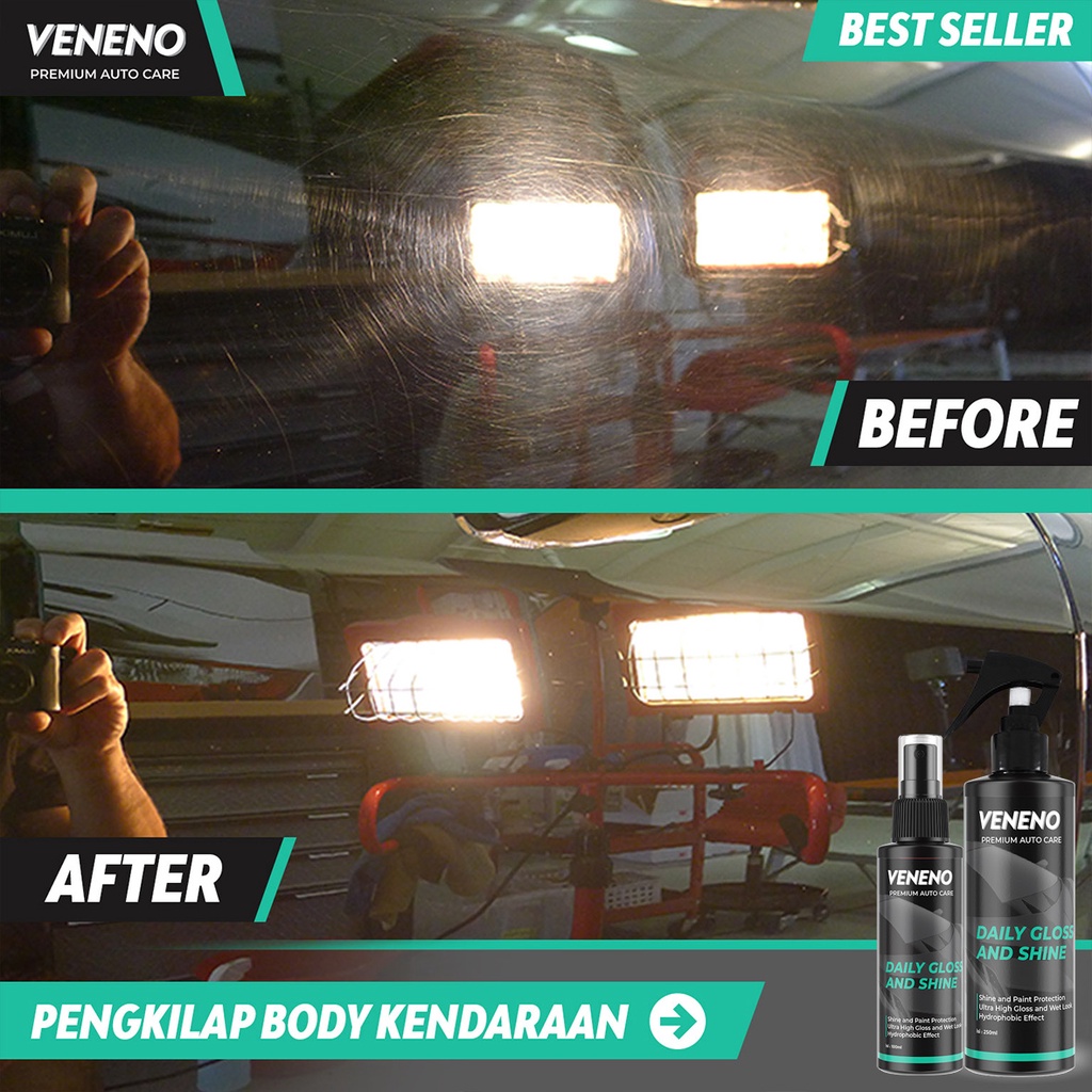 Veneno Daily Gloss And Shine - Quick Detailing Detailer Pengkilap Perawatan Cat Mobil