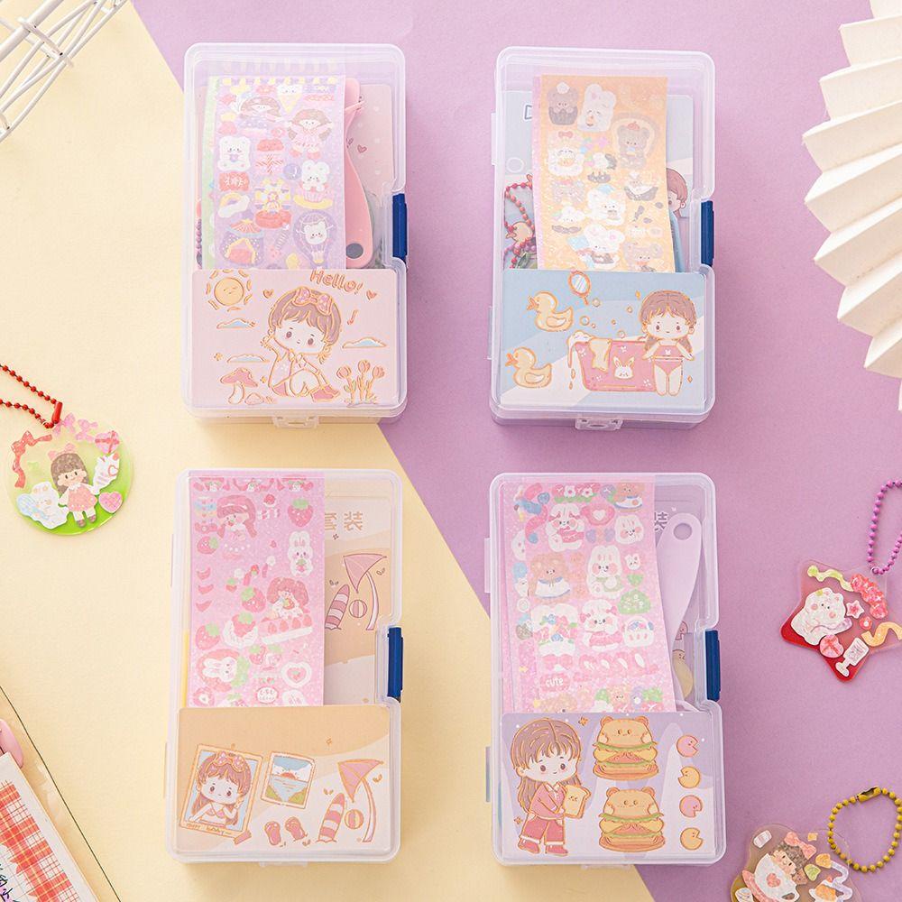 NEEDWAY Needway Goo Card Set Liontin Alat Tulis Gadis Mainan Jurnal Tools Set Tangan Akun Alat Pinset Guka Sticker Set