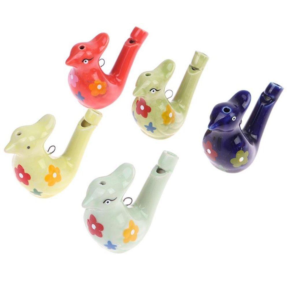 Lanfy Keramik Burung Air Peluit 1 Pc Dengan Lanyard Nostalgia Mainan Waktu Mandi Belajar Awal Alat Musik Mainan Alat Musik