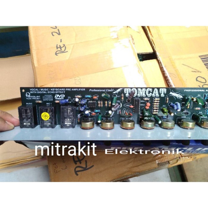 Kit Pre Amplifier tone control tomcat keyboard gitar