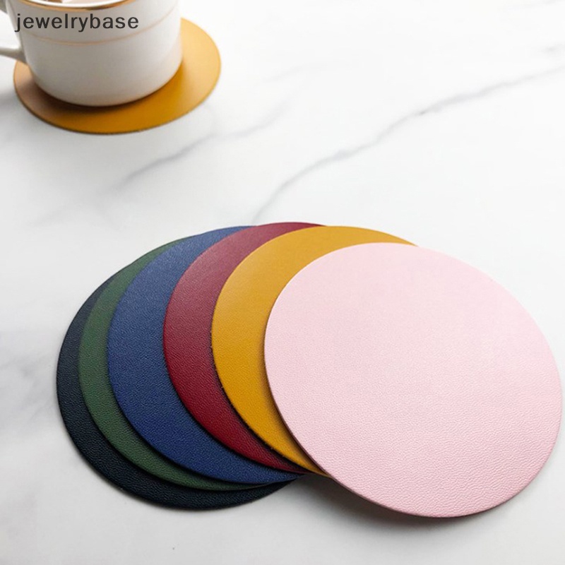 [jewelrybase] Coaster Tahan Panas Round Cup Coaster Alas Peralatan Makan Insulasi Alas Tatakan Butik