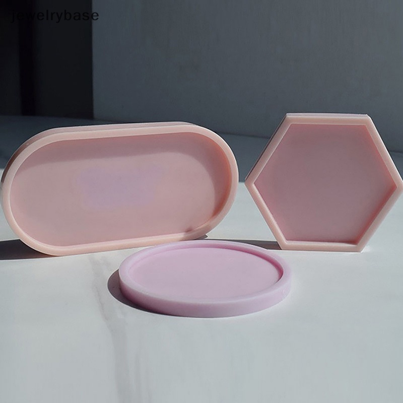 [jewelrybase] Tray Cetakan Kotak Penyimpanan Cetakan Silikon DIY Coaster Cetakan Kristal Asbak Pot Cetakan Butik