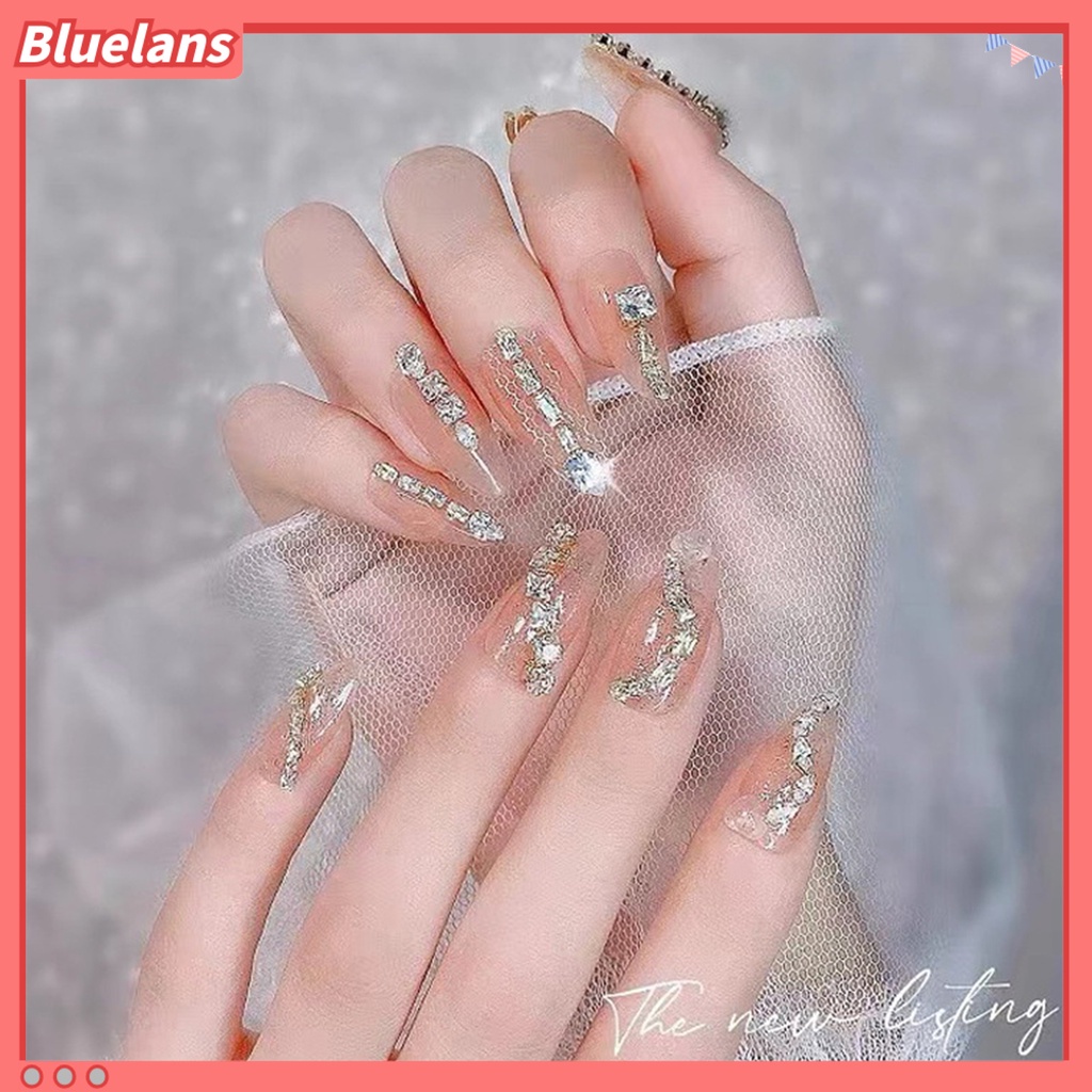 [BLM] 10pcs Nail Art Charm Zircon Anti-Gores Tahan Jatuh Mudah Di Tempel High Gloss Claw-wrapping Nail Aksesori Nail Supply