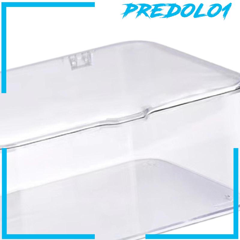 [Predolo1] Kotak Penyimpanan Bening Organizer Untuk Kamar Mandi, Ruang Kerajinan Tahan Lama Tempat Serba Serbi