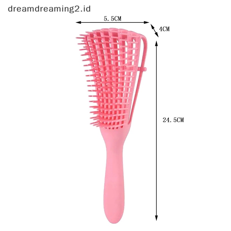 (drea) 1pc Sisir Rambut Sikat Rambut Detangling Brush Salon Pijat Aneka Alat Rambut Keriting //