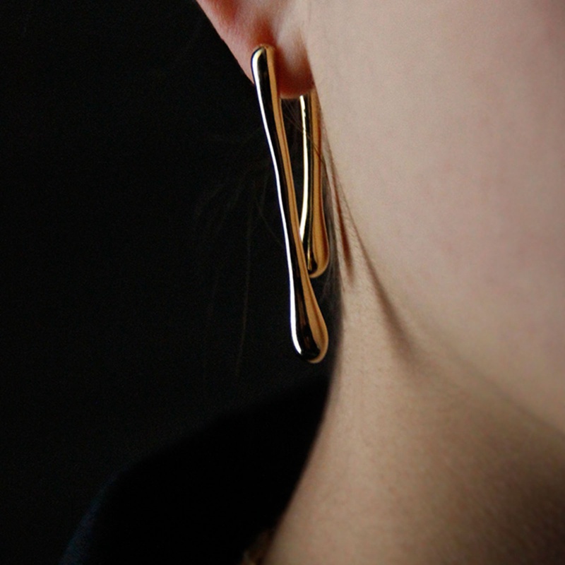 Perhiasan Trendi Anting Geometris Anting Geometris Laris Anting Drop Untuk Wanitahadiah Pesta