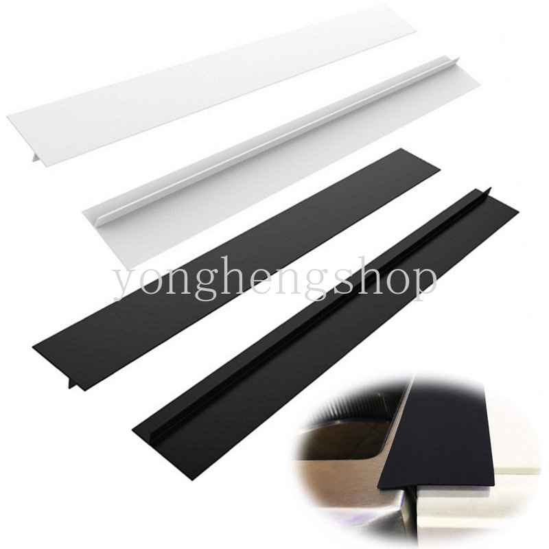 Fleksibel Penutup Celah Kompor Gas Counter Bentuk T Strip Karet Silikon Tahan Panas Oil-proof Gap Sealing Strips Pengisi Celah Dapur