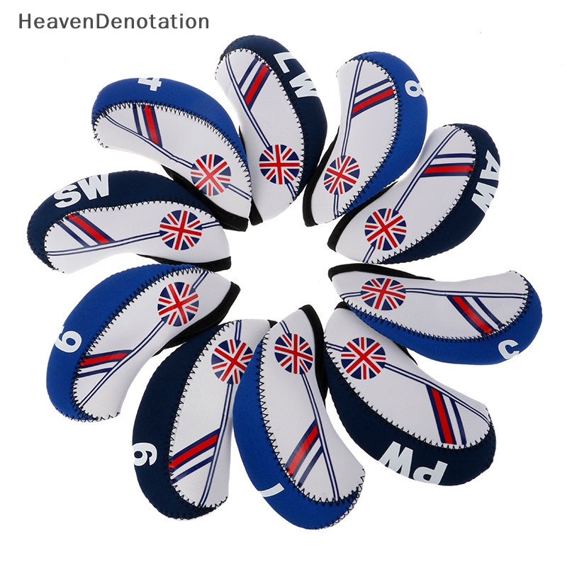 [HeavenDenotation] 10x/set Pelindung Penutup Kepala Besi Club Golf Neoprene Headcove Pelindung  Hdv