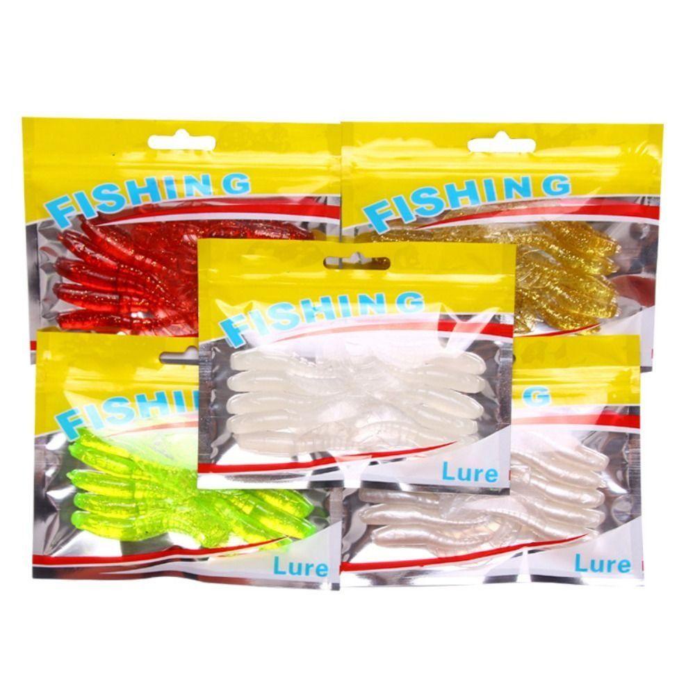 Agustina Ekor Panjang Cacing Lure Memancing Aksesoris Lembut 10 Pcs /Pack Memancing Soft Lures Wobbler Set Silikon Umpan Pancing Wobblers Carp Fishing Lure Silicone Bait