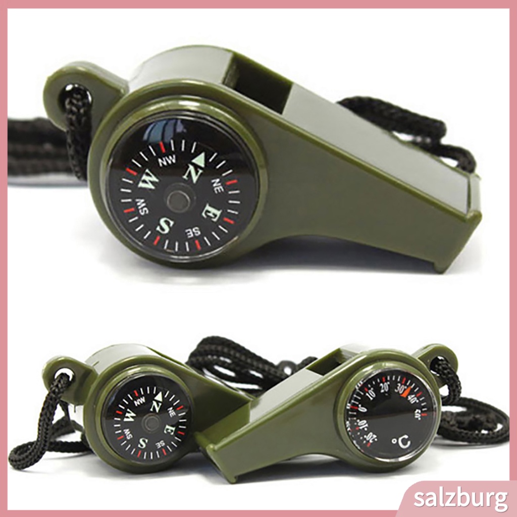 {in Stock} Survival Whistle Handal Desain 3in1 Bahan Akrilik Perlengkapan Darurat Multifungsi Untuk Hiking