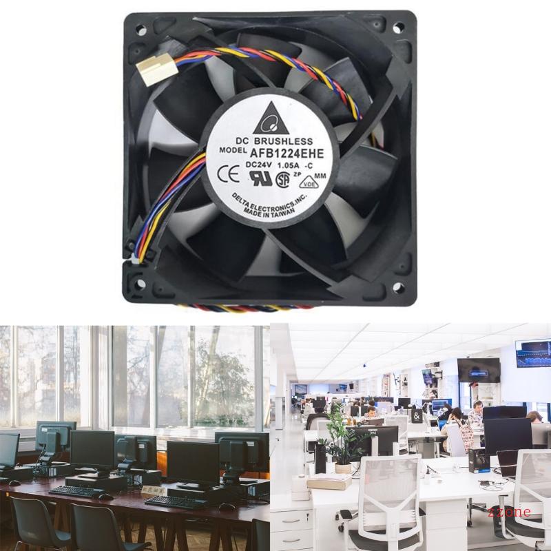 Zzz 12038kipas Angin Brushless 24V 1 05A 120x120x38mm Kipas Angin 12038kipas Pendingin 12cm Komputer PC Cooler Fan Heatsink Fans AFB1224EH