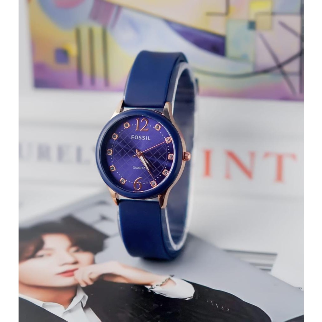 BAJ Jam Tangan Quartz Strap PU Analog Casual Gaya Retro Wanita &amp; Pria Ulzzang Watch Korean Fashion RM085