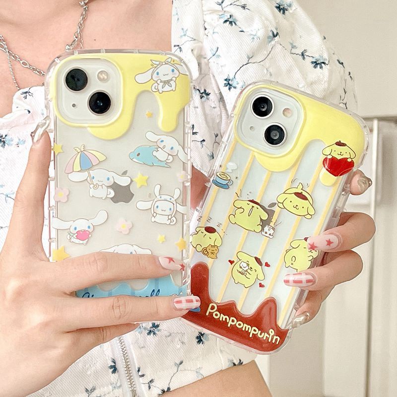 All New Cute sanrio Ice Cream Clear Soft Bumper Case for Apple iPhone XR XS Max 11 12 13 14 Pro Max 14 Plus Girl Woman's Fashion Pretty Phone Case