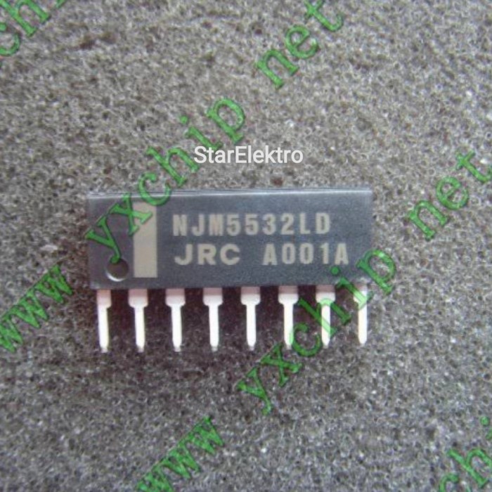 NJM5532L NJM5532LD JRC 5532 IC Low Noise Dual Opamp Amplifier Sip-8